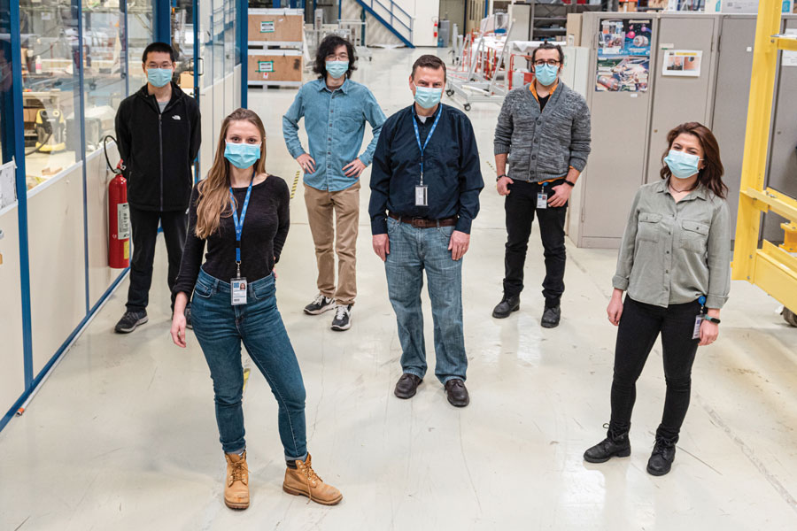Fall 2021 Dr. Jay Dittmann (center) and a group of HCAL physicists at CERN 