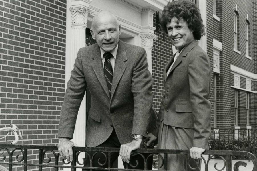 Professors Robert Reid and Ann Miller
